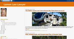 Desktop Screenshot of lemonlawlawyer.blogspot.com