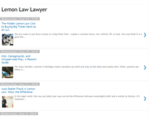 Tablet Screenshot of lemonlawlawyer.blogspot.com