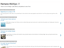 Tablet Screenshot of ilyhamanomichiyo-twilight.blogspot.com