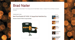 Desktop Screenshot of bradnailershop.blogspot.com