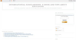 Desktop Screenshot of intscholarships.blogspot.com