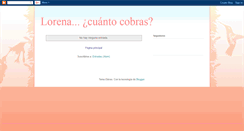 Desktop Screenshot of lorenacuantocobras.blogspot.com