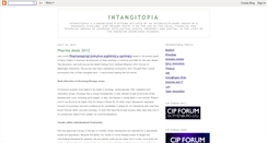 Desktop Screenshot of intangitopia.blogspot.com