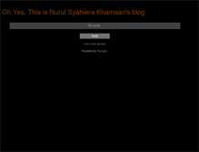 Tablet Screenshot of nurulsyahierakhamsan.blogspot.com