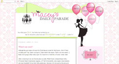 Desktop Screenshot of maceysdailyparade.blogspot.com