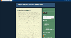 Desktop Screenshot of law-of-attraction-for-christians.blogspot.com