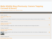 Tablet Screenshot of cornwallcameratrapping.blogspot.com