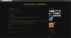 Desktop Screenshot of creaturejournal.blogspot.com