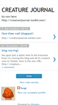 Mobile Screenshot of creaturejournal.blogspot.com