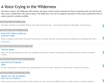 Tablet Screenshot of leesvoicecryinginthewilderness.blogspot.com