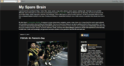 Desktop Screenshot of mysparebrain.blogspot.com