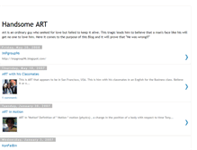 Tablet Screenshot of handsomeart.blogspot.com