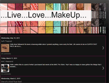 Tablet Screenshot of live-love-makeup.blogspot.com