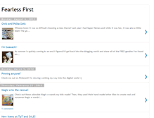 Tablet Screenshot of fearlessfirst.blogspot.com
