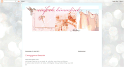 Desktop Screenshot of einfach-himmlisch.blogspot.com