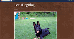 Desktop Screenshot of lexisdogblog.blogspot.com