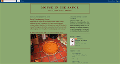 Desktop Screenshot of mouseinthesauce.blogspot.com