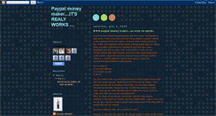 Desktop Screenshot of ezzypaypalmoney.blogspot.com