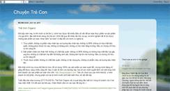 Desktop Screenshot of chuyentrecon.blogspot.com