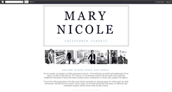 Desktop Screenshot of mary-nicole.blogspot.com