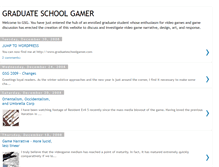 Tablet Screenshot of graduateschoolgamer.blogspot.com