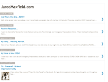 Tablet Screenshot of jaredmaxfield.blogspot.com