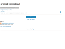 Tablet Screenshot of project-homestead.blogspot.com