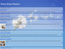 Tablet Screenshot of notesfromnantes.blogspot.com