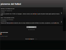 Tablet Screenshot of pionerosdelfutbol.blogspot.com