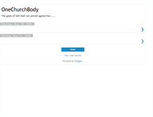 Tablet Screenshot of onechurchbody.blogspot.com