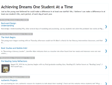 Tablet Screenshot of achievingourdreams.blogspot.com
