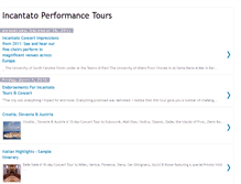 Tablet Screenshot of incantato-performance-tours.blogspot.com