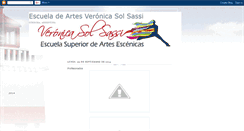 Desktop Screenshot of escueladeartesveronicasolsassi.blogspot.com