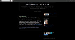 Desktop Screenshot of opportunistatlarge.blogspot.com