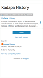 Mobile Screenshot of kadapahistory.blogspot.com