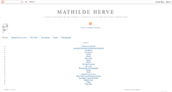 Desktop Screenshot of mathilda-herve.blogspot.com