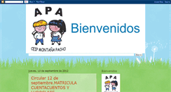 Desktop Screenshot of apamontanapacho.blogspot.com