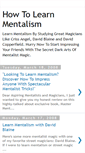 Mobile Screenshot of learnmentalism.blogspot.com