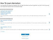 Tablet Screenshot of learnmentalism.blogspot.com