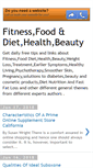 Mobile Screenshot of health-fitness-disease-illness.blogspot.com