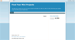 Desktop Screenshot of mca-final-year-miniprojects.blogspot.com
