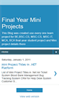 Mobile Screenshot of mca-final-year-miniprojects.blogspot.com