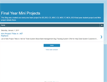 Tablet Screenshot of mca-final-year-miniprojects.blogspot.com