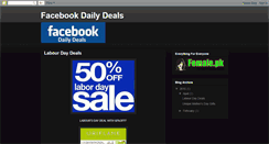 Desktop Screenshot of facebookdailydeals.blogspot.com