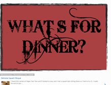 Tablet Screenshot of dinnerdoldrumsnomore.blogspot.com