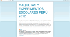 Desktop Screenshot of maquetasexperimentosescolares.blogspot.com