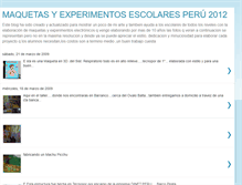 Tablet Screenshot of maquetasexperimentosescolares.blogspot.com