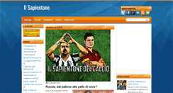 Desktop Screenshot of ilsapientonedelcalcio.blogspot.com
