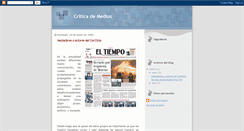 Desktop Screenshot of criticademedios2009.blogspot.com