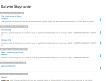 Tablet Screenshot of galeriestephanie.blogspot.com